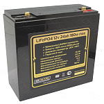 Аккумулятор LiFePO4 12v24ah 180w max пластик Аккумулятор LiFePO4 12v24ah 180w max пластик